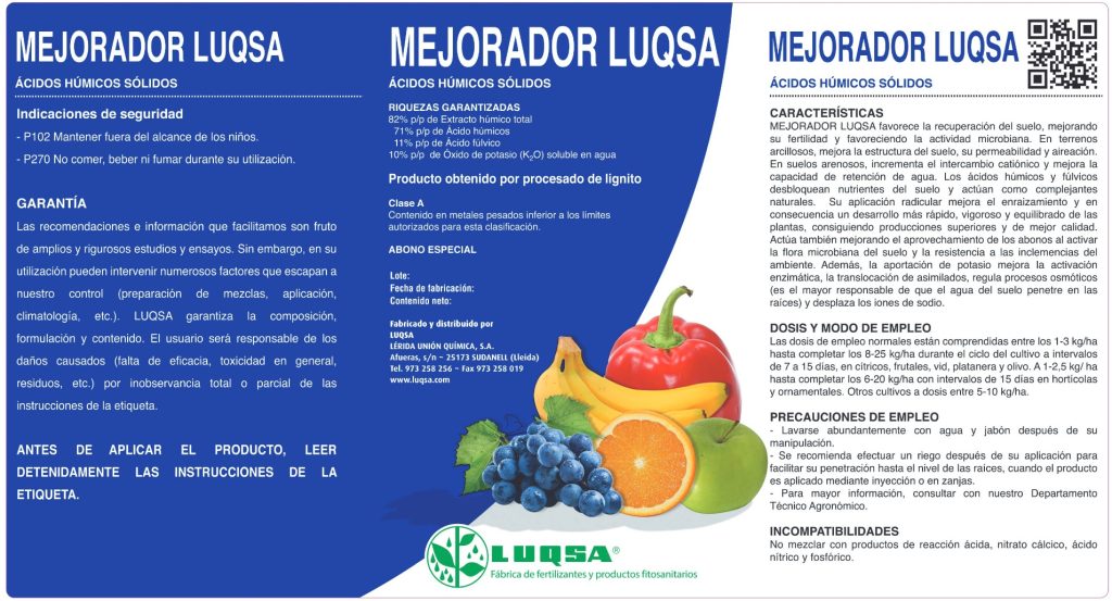 Estudio de eficacia del mejorador LUQSA con: judías, tomates y zanahorias